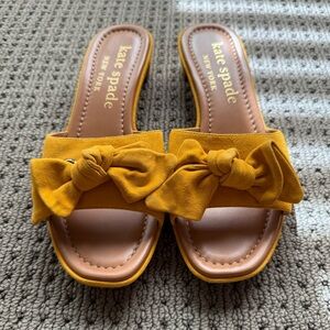 Kate Spade  Lilah Yellow Slide Sandal - New